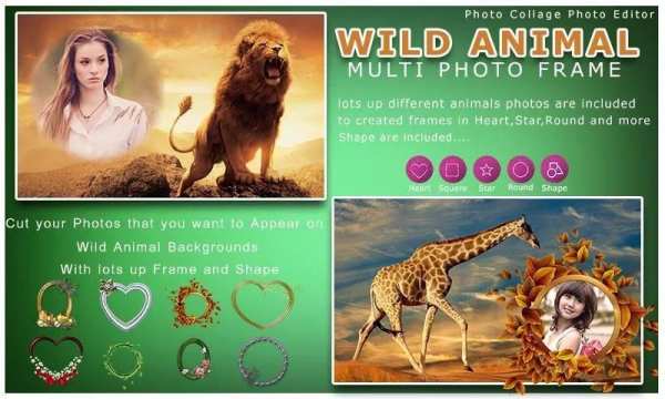 Wild Animal Photo Frame Multi स्क्रीनशॉट 6