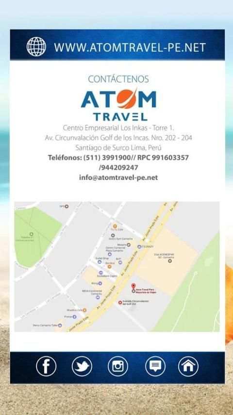 Atom Travel Peru screenshot 1