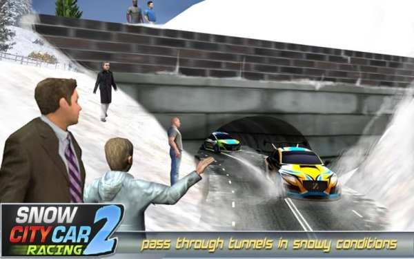 Winter Snow Car Rally Racing 2 screenshot 13