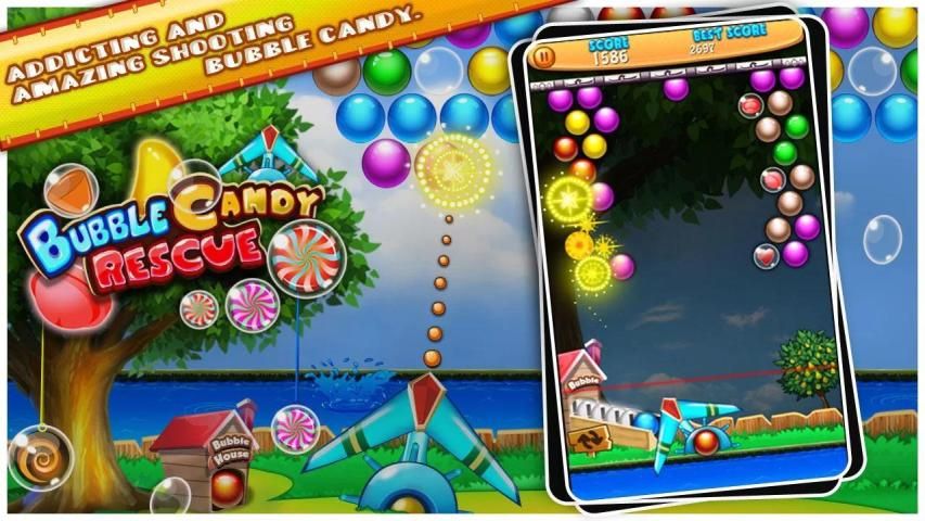Bubble Candy Rescue скриншот 3