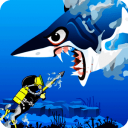 AngryShark : Scuba Fishing иконка