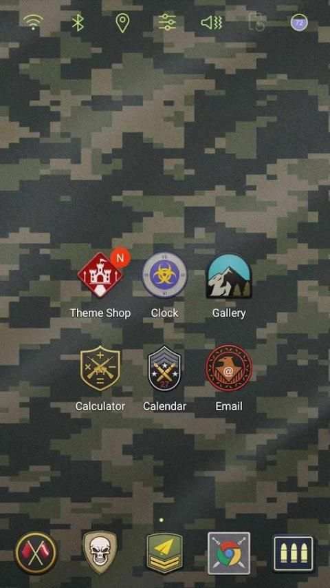 Tema военные патчи скриншот 3