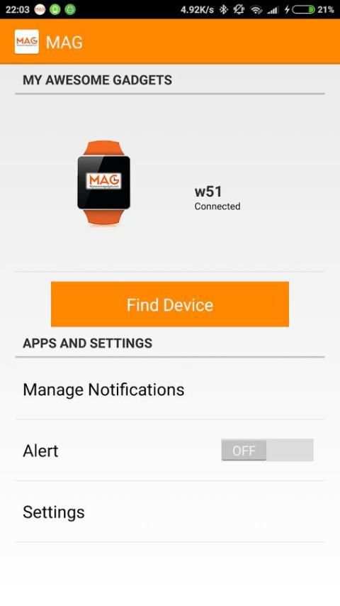 MAG Smartwatch 3 تصوير الشاشة
