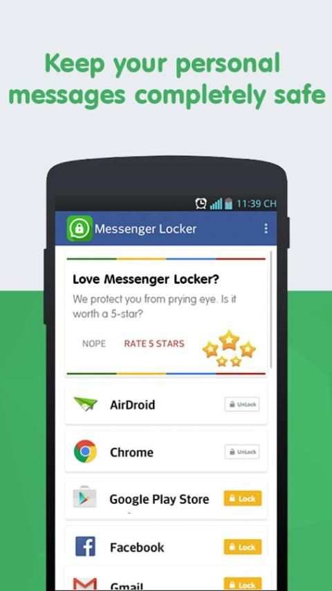 Messenger Locker (Chat Locker) स्क्रीनशॉट 6