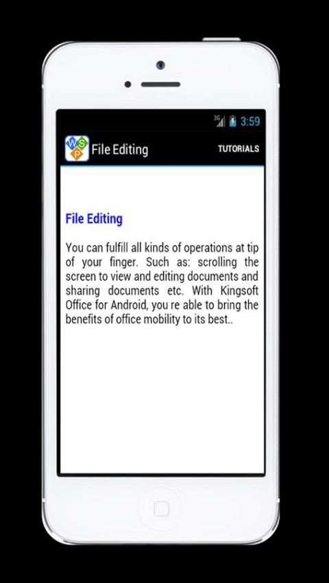 Tutorials For Kingsoft Office 3 تصوير الشاشة