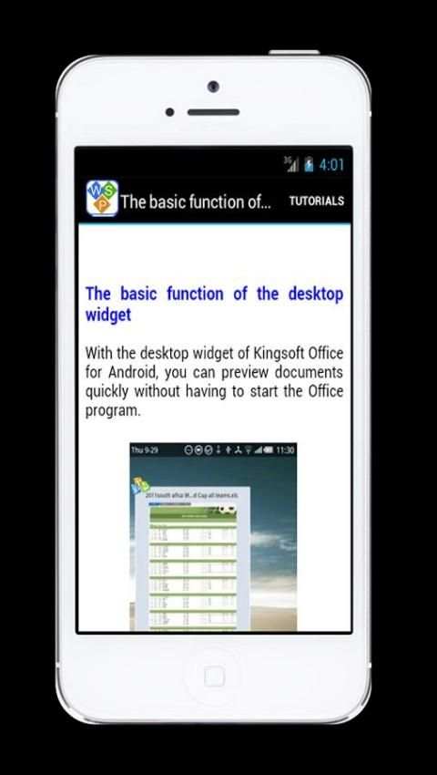 Tutorials For Kingsoft Office 2 تصوير الشاشة