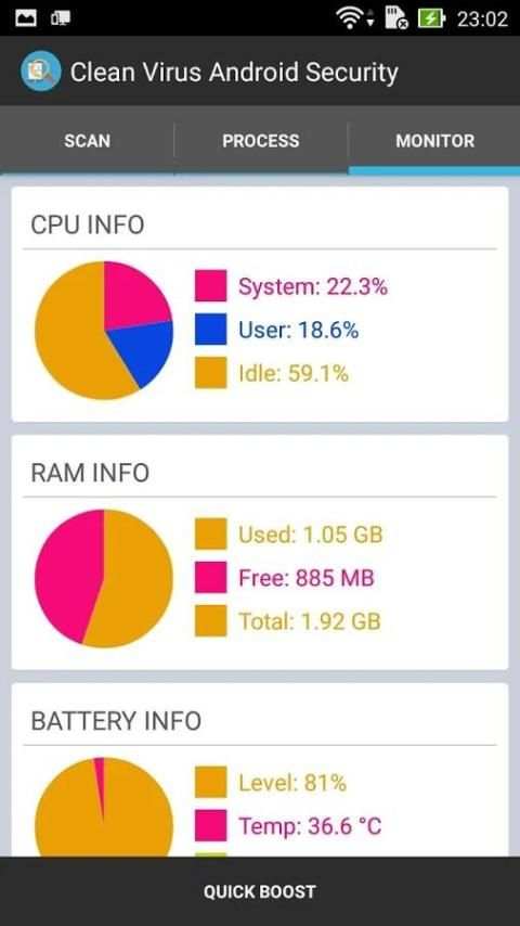 Scan Virus Android Security screenshot 1