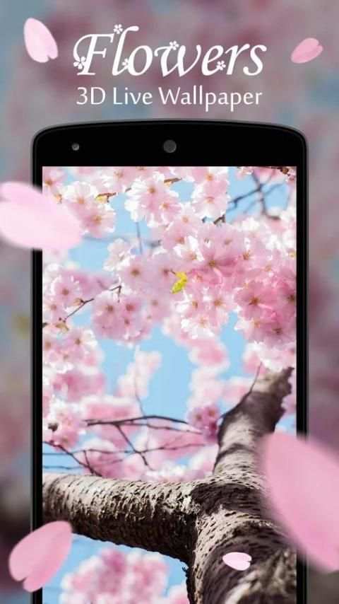 Flowers 3D Live Wallpaper स्क्रीनशॉट 5