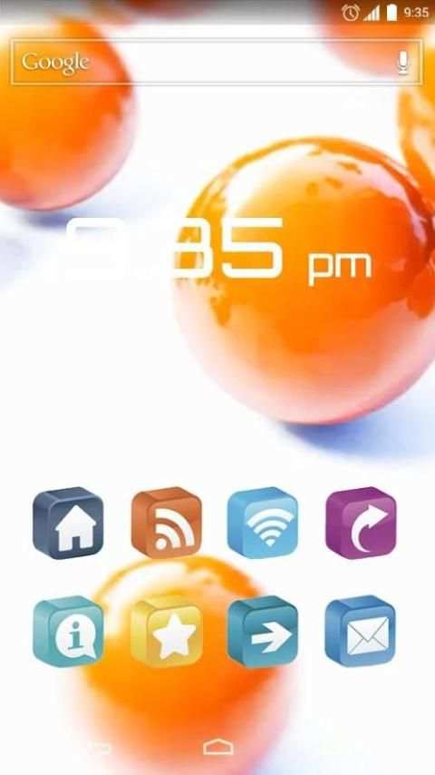Orange balls Live Wallpaper screenshot 3