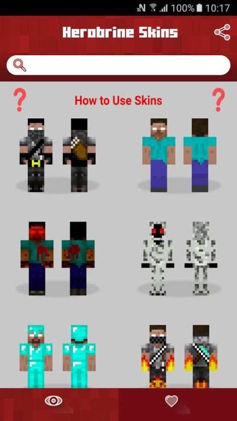 Herobrine Skins for Minecraft screenshot 1