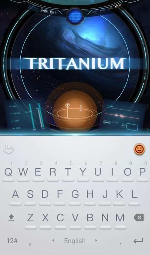 Cool Tritanium Keyboard Theme screenshot 4