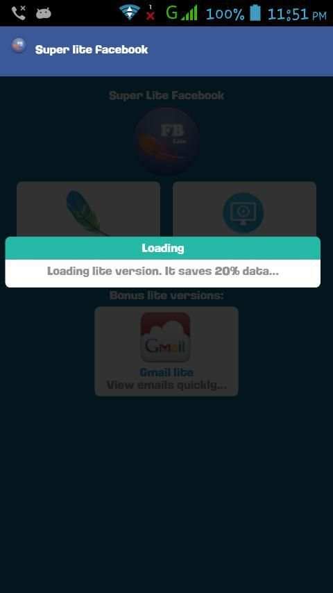 Super lite Facebook screenshot 2