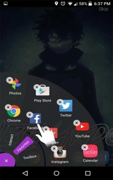 Transparant omni fast swipe screenshot 1