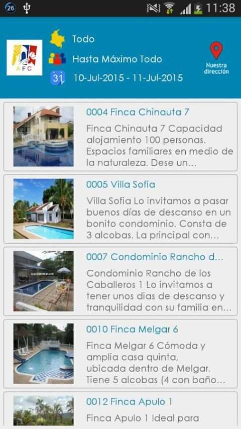 Alquiler Fincas Colombia screenshot 5