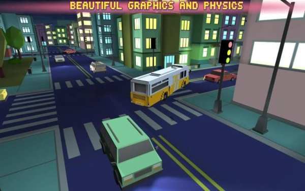 Bus Simulator City Craft 2016 स्क्रीनशॉट 2