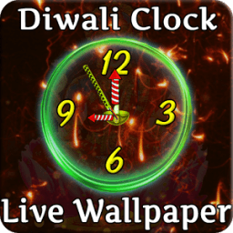 Diwali Clock live Wallpaper иконка