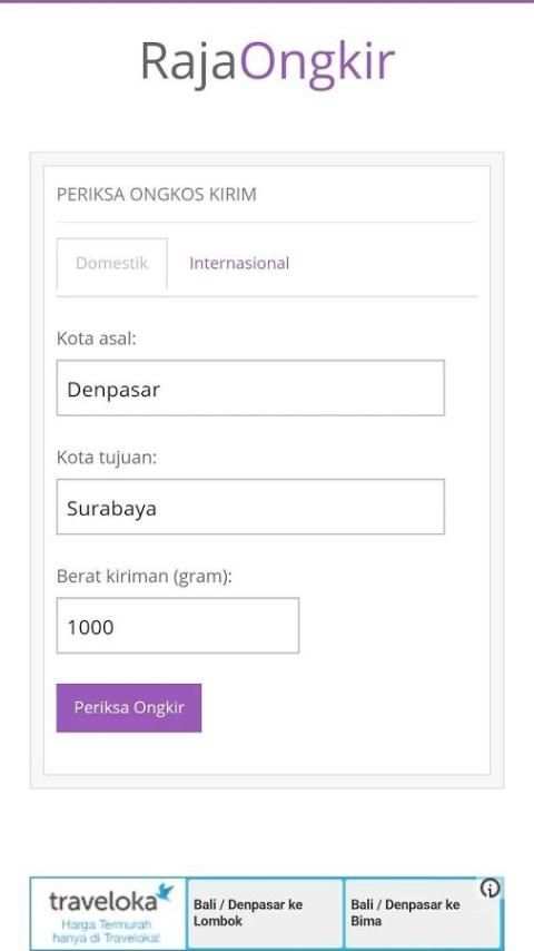 Cek Ongkir screenshot 1