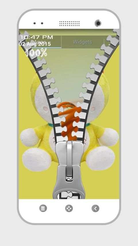 Doraemon Zipper Lock Screen 3 تصوير الشاشة