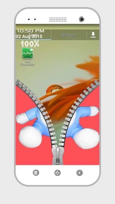 Doraemon Zipper Lock Screen 1 تصوير الشاشة