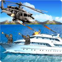 gunship helicopter strike war logo