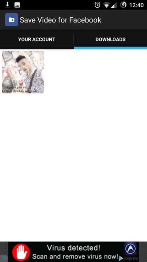 Download Video for Facebook screenshot 1