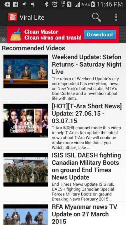Viral Lite (Youtube Player) 3 تصوير الشاشة