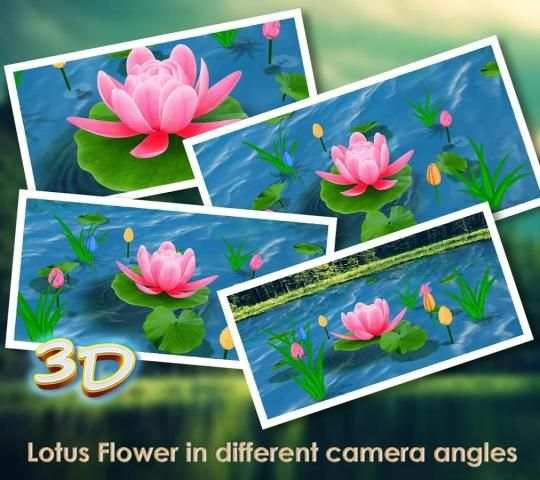 Flower Live Wallpaper 3D 2 تصوير الشاشة