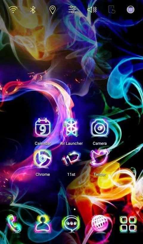 Colorful Heart Launcher theme 2 تصوير الشاشة