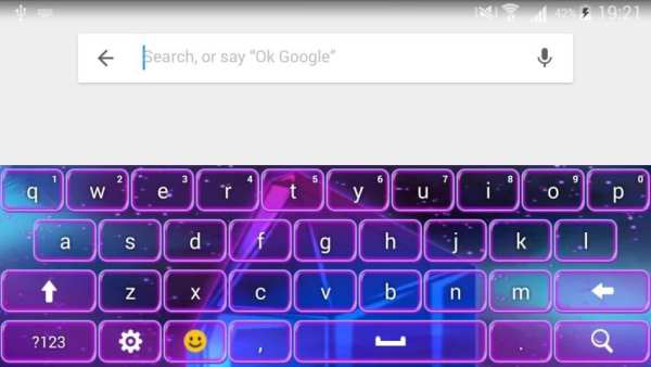 Blue Crystal Keyboard screenshot 4