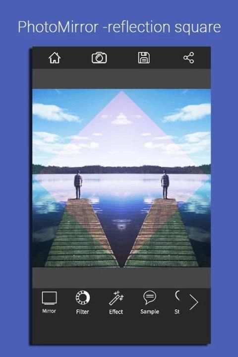 PhotoMirror -reflection square 2 تصوير الشاشة