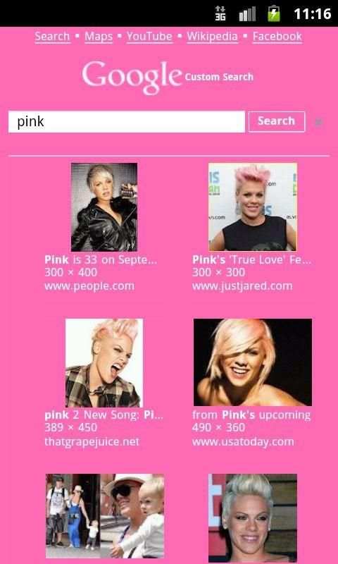 Pink Google Mobile screenshot 4