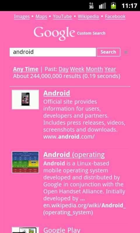 Pink Google Mobile screenshot 5