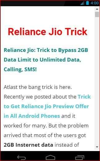 By Pass JIO 2GB TO UNLIMITED screenshot 2
