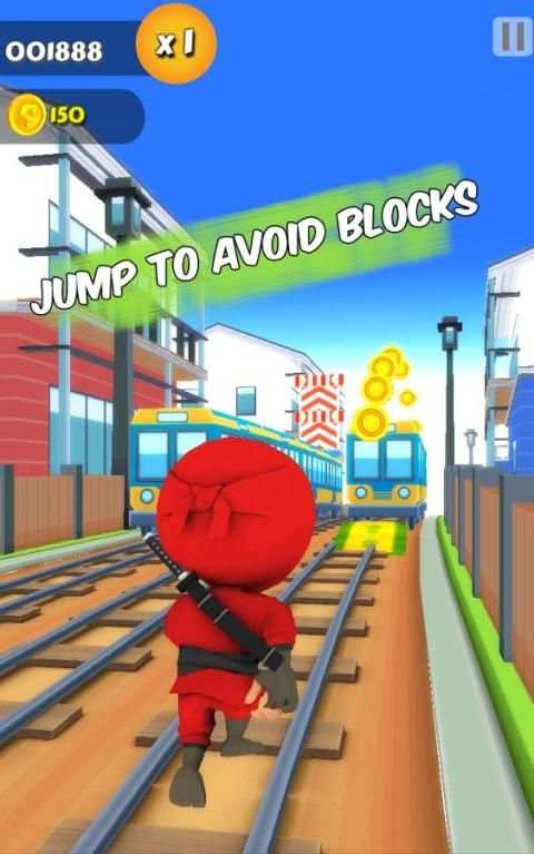 Subway Ninja Surf Run screenshot 2