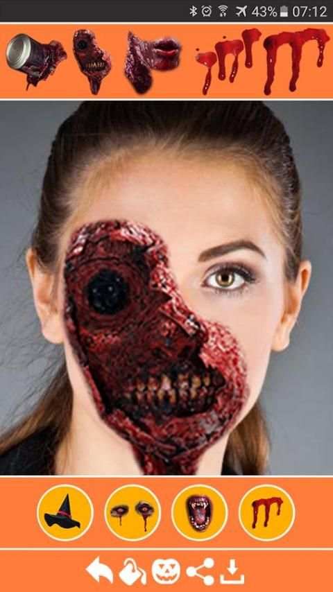 Halloween Face Makeup screenshot 3