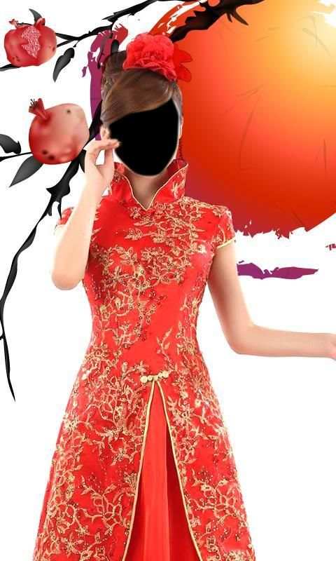 Chinese Dress Photo Montage 4 تصوير الشاشة