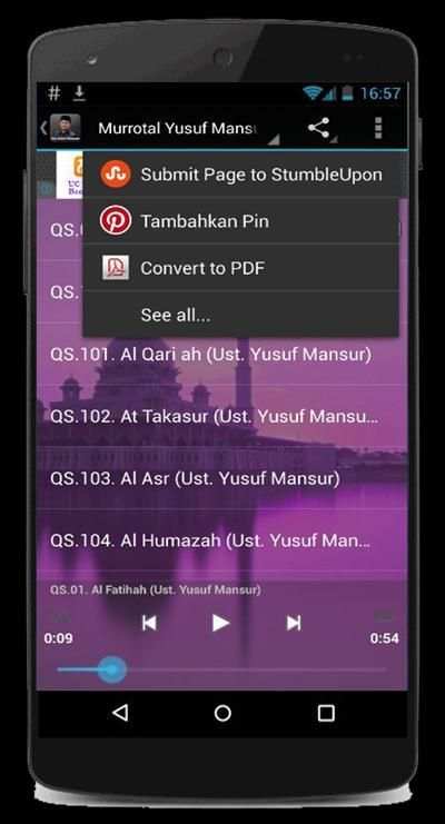 Murottal Yusuf Mansur (Best) screenshot 1