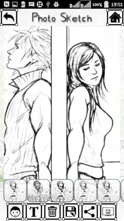 Pencil Sketch Photo 3 تصوير الشاشة
