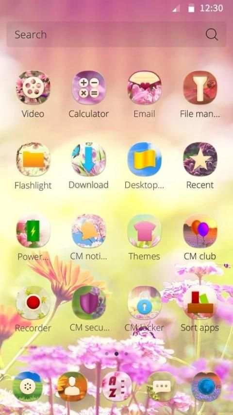 Spring Love CM Launcher Theme 3 تصوير الشاشة