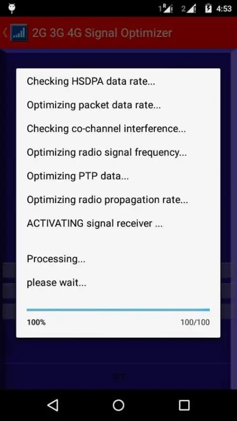 4G 3G Signal Optimizer Prank screenshot 3