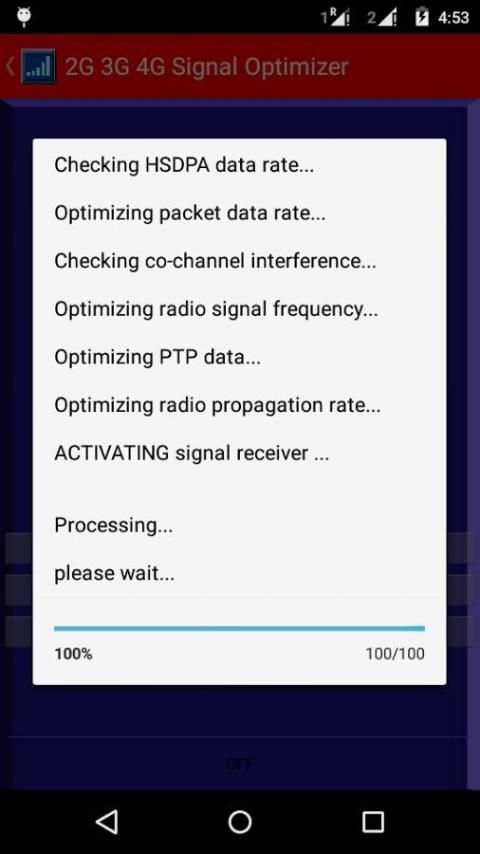 4G 3G Signal Optimizer Prank screenshot 3