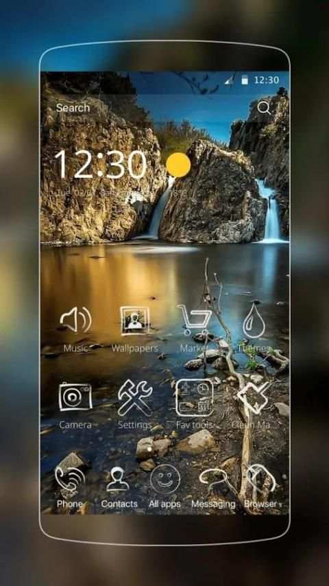 Beauty Waterfall Theme screenshot 3