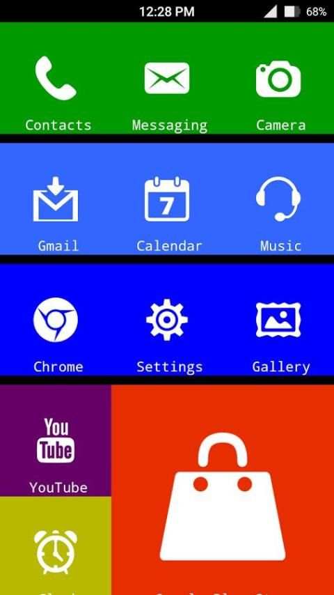 X Launcher Metro Look-Themes स्क्रीनशॉट 1
