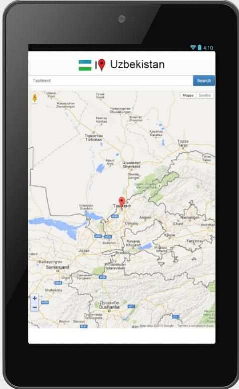 Uzbekistan map screenshot 2