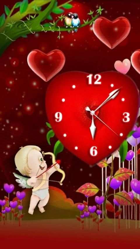 Love Clock Valentine theme screenshot 1