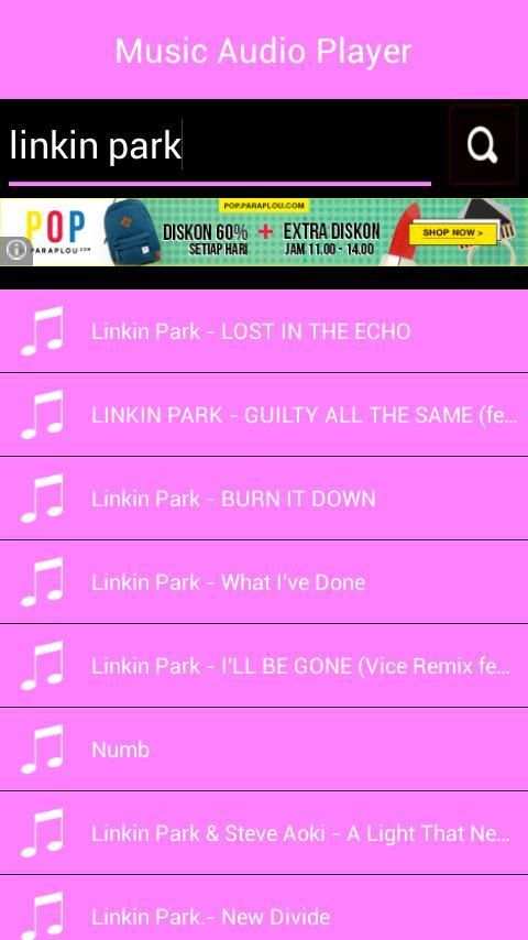 Music Audio Player 1 تصوير الشاشة
