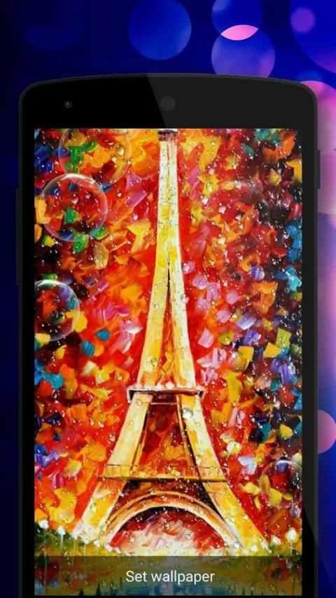 Paris Love Live wallpaper 3 تصوير الشاشة