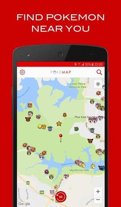 Map for Pokemon GO - PokeMap screenshot 3