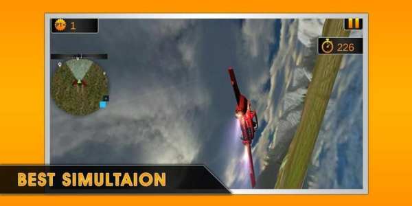 Flying Car Air Racing Stunt 3D 1 تصوير الشاشة