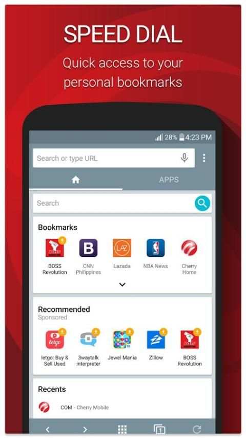Cherry Mobile Browser 3 تصوير الشاشة